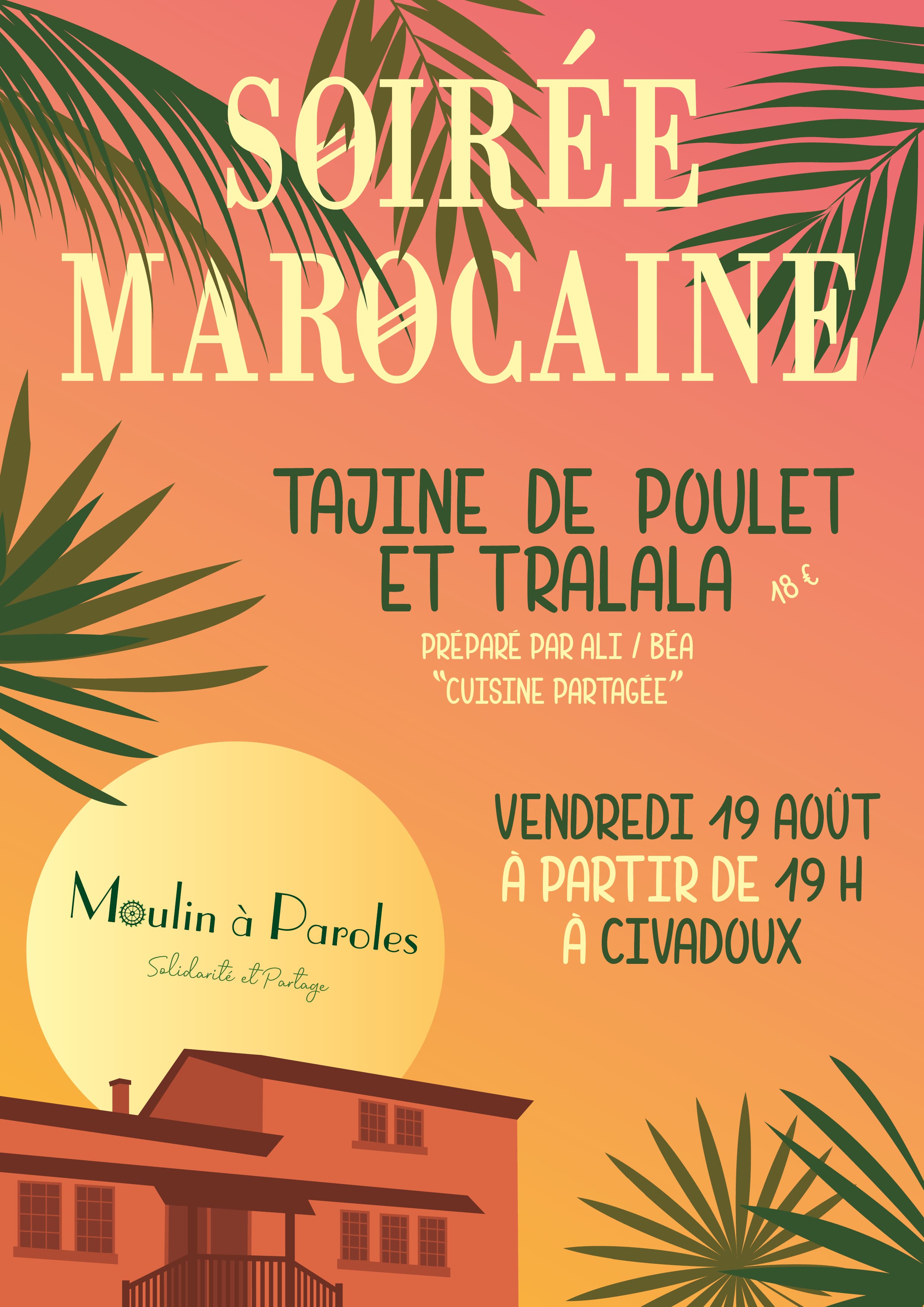 affiche soirée